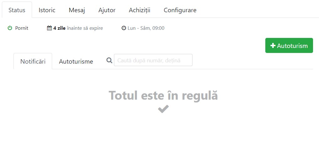 Interfața Sidework Sidenote